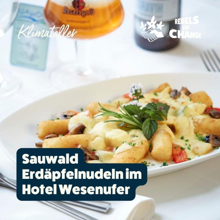 Sauwald Erdäpfelnudeln im Hotel Wesenufer (Waldkirchen am Wesen, OÖ) Foto (c) Peter Popdera