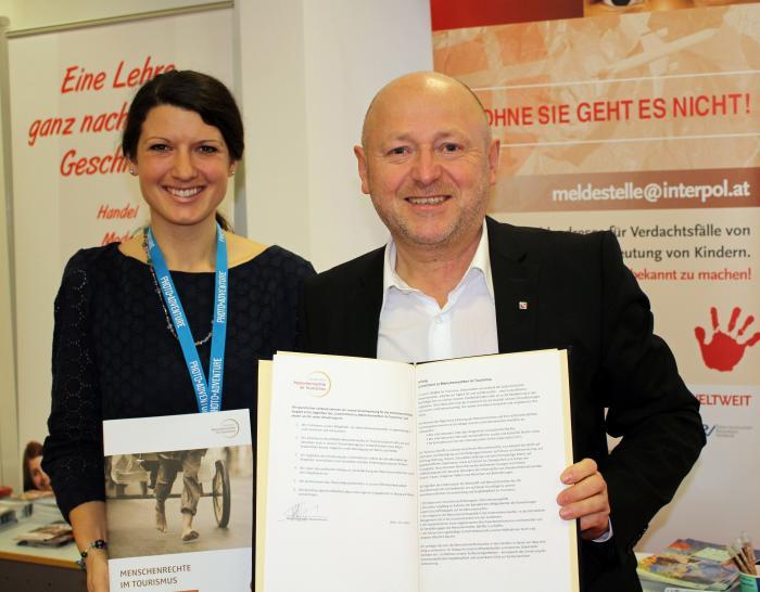 Austrian travel association ÖRV signs declaration on human rights