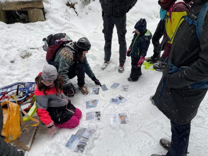 Auf der Suche nach den richtigen Tierspuren im Schnee