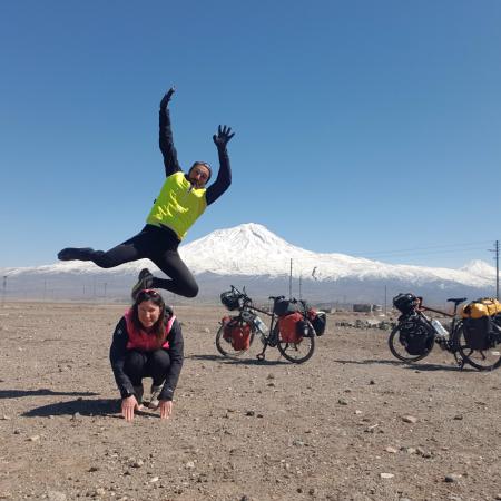 © Emilie Sanchis: Turkey, Mount Ararat; we cycled for 21 months from France to New Caledonia and crossed Turkey.