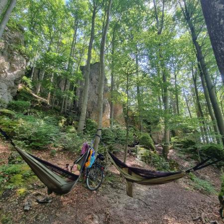 © Barbara Wlasak: Chillen beim Rad- und Kletterurlaub in der Fränkischen Schweiz. 