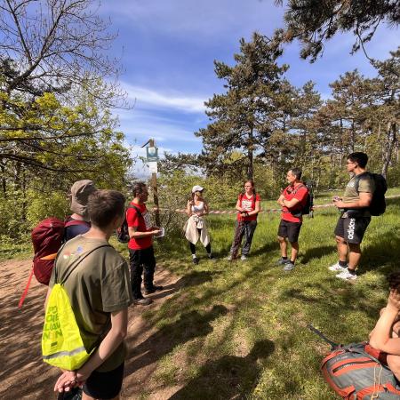 Die Besonderheiten der slowakischen Wegeerhaltung werden disktuiert, TRAILS Project