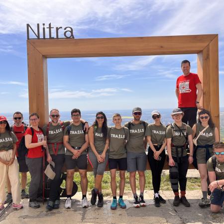 Die internationale Delegation am Ende der Wanderung, TRAILS Project